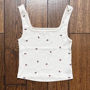 NWOT Old Navy Square Neck Tank Floral Size Small